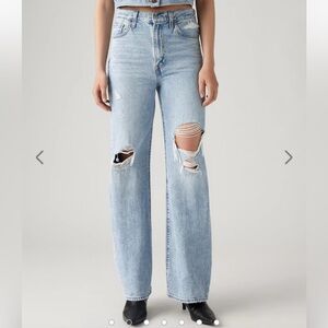 Levi’s Ribcage Wide Leg Jean, sz 25